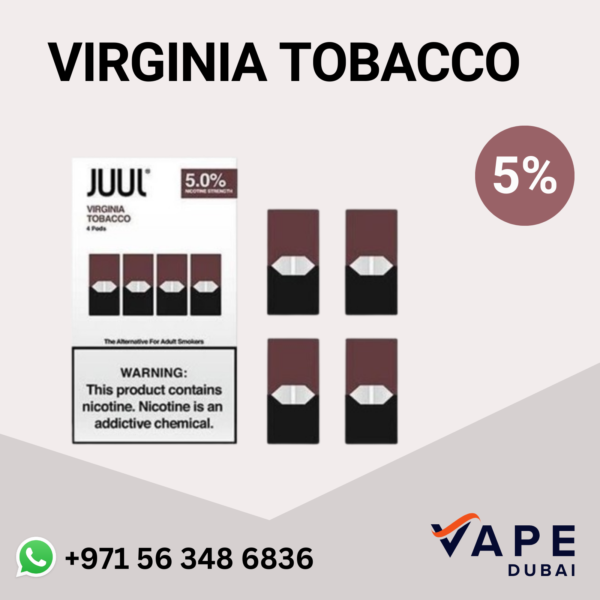 JUUL PODS VIRGINIA TOBACCO 5%