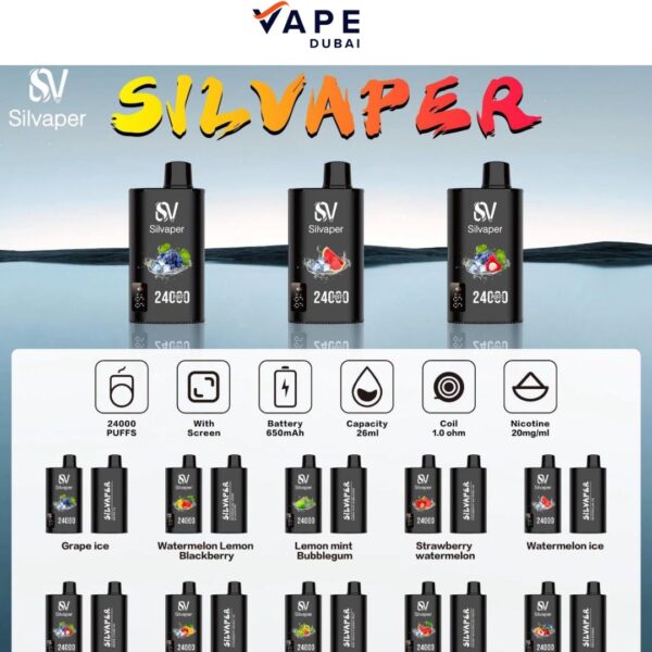 Silvaper 24000 Puffs Disposable Vape uae