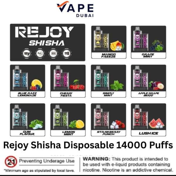 Rejoy Shisha14000 Puffs Disposable Vape in Dubai UAE