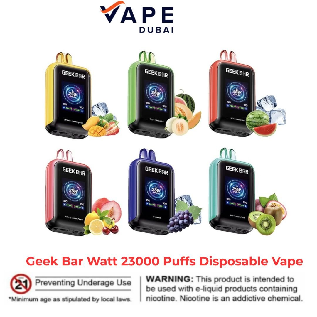 Geek Bar Watt 23000 Puffs Disposable Vape in Dubai Geek Bar Watt 23000 Puffs Disposable