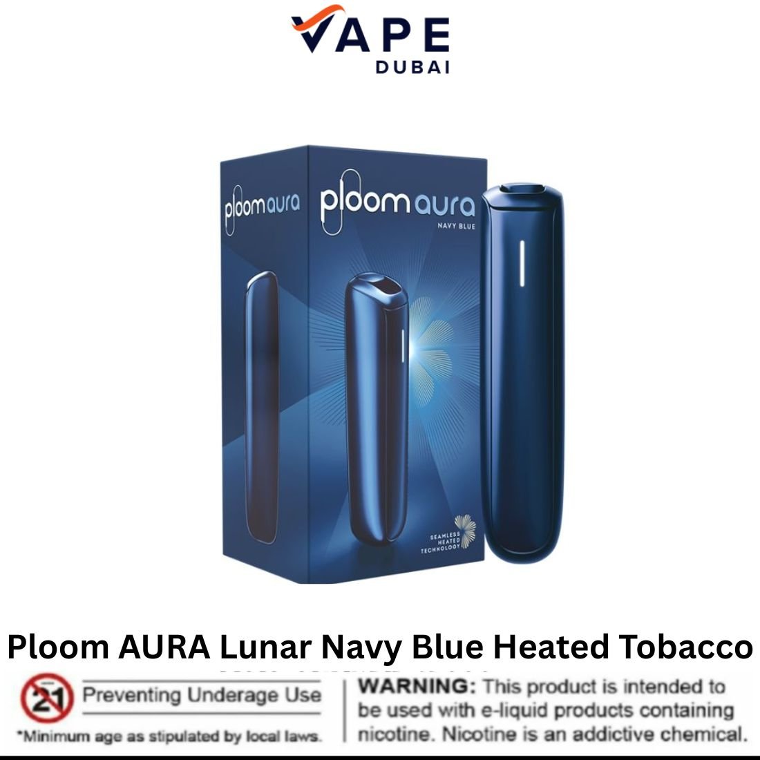 Ploom AURA Lunar Navy Blue Heated Tobacco Ploom AURA Lunar Navy Blue Heated Tobacco