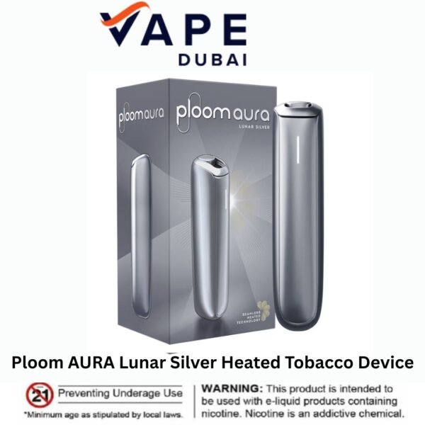 Ploom AURA Lunar Silver Heated Tobacco Device