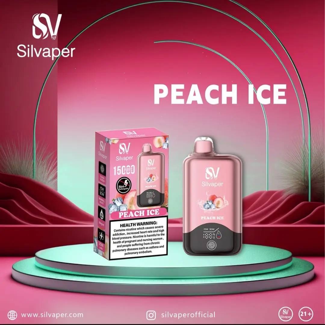 Silvaper-15000-Puffs-Disposable-Vape-Peach-Ice