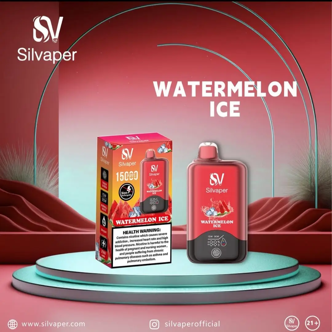 Silvaper-15000-Puffs-Disposable-Vape-Watermelon-Ice