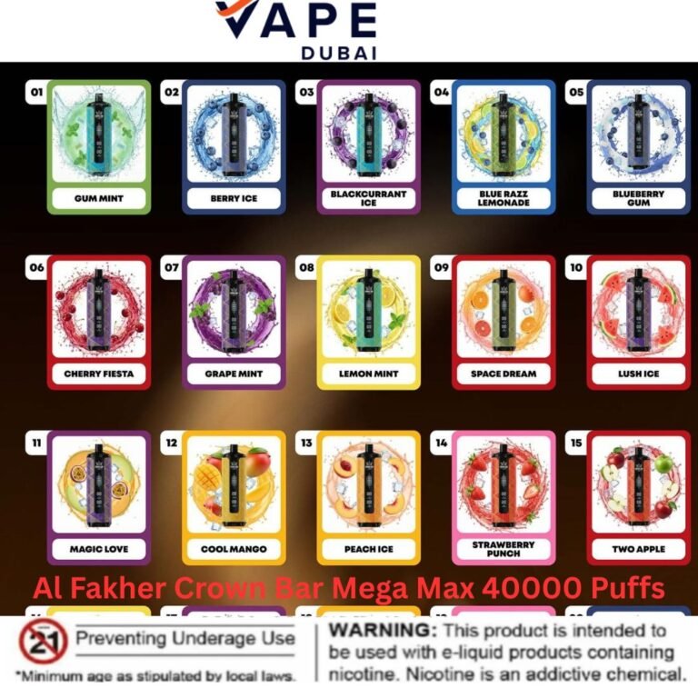 Al Fakher Crown Bar Mega Max 40K Puffs Disposable Vape