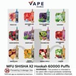 MFU SHISHA X2 Hookah 60000 Puffs