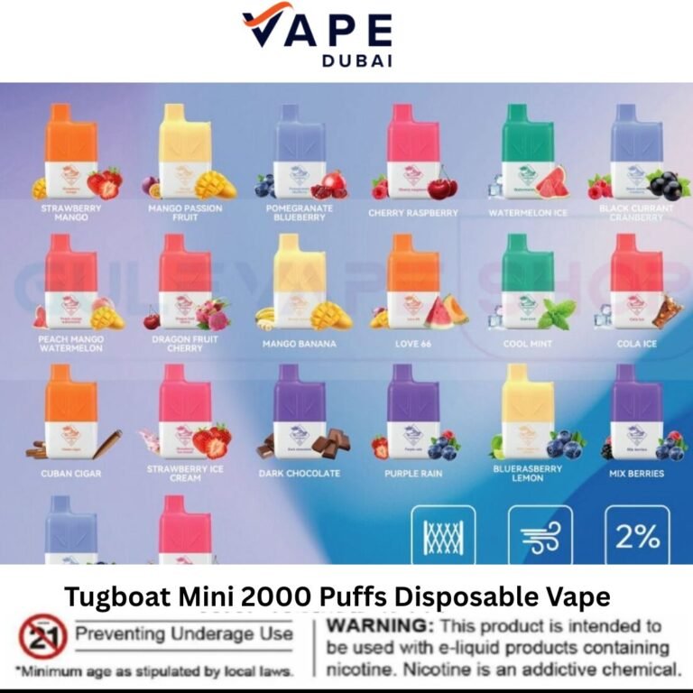 Tugboat Mini 2000 Puffs Disposable Vape
