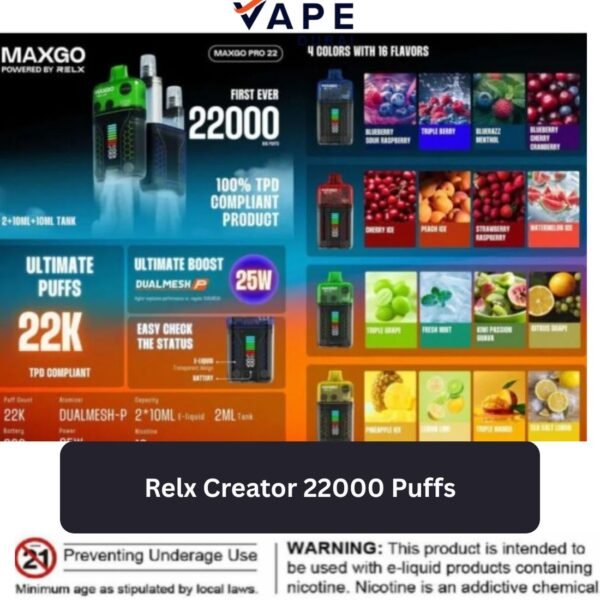 Relx Creator 22000 Puffs
