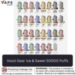 Vozol Gear Ice & Sweet 50000 Puffs