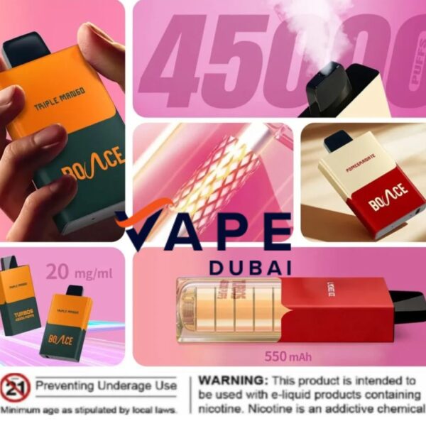 Bounce X Turbo 45000 Puffs Disposable Vape In Dubai UAE